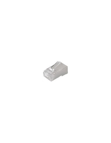CONECTORES RJ45 PASSANTE - PARA CRIMPAR - COMPATÍVEL COM O CABO FTP CAT 5E - TIPO EZ - 50 UDS -