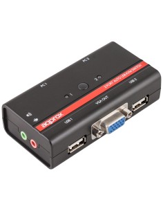 ADAPTADOR KVM USB+VGA PARA CONTROLAR 2 P