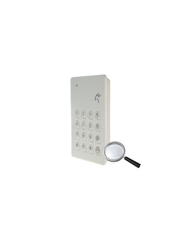 TECLADO INDEPENDIENTE - INALÁMBRICO - ANTENA INTERNA - PERMITE ARMADO/DESARMADO - COMPATIBLE CON LLAVEROS DE PROXIMIDAD - ALIMEN