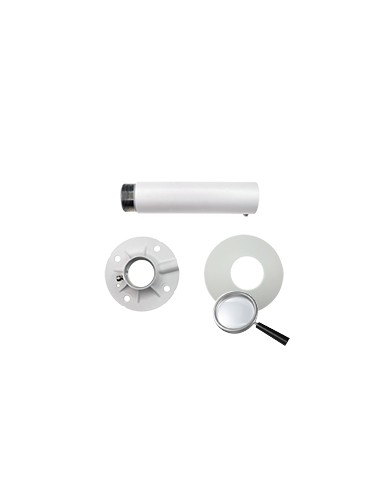 SUPPORT PLAFOND - HAUTEUR 240 MM - ADAPTÉ POUR UNE UTILISATION EXTÉRIEURE - COULEUR BLANCHE - COMPATIBLE AVEC XSECURITY - PASSA