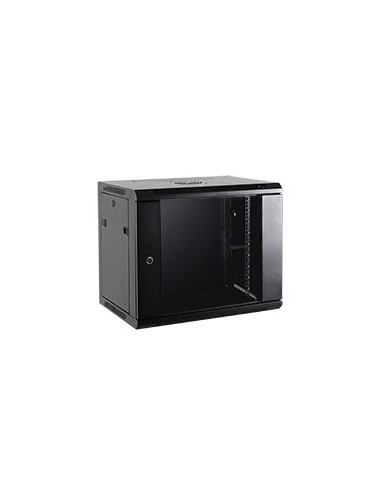 ARMARIO RACK PARA PARED - HASTA 4U RACK DE 19&QUOT; - HASTA 60 KG DE CARGA - CON VENTILACIÓN Y PASACABLES - VENTILADOR INCLUIDO