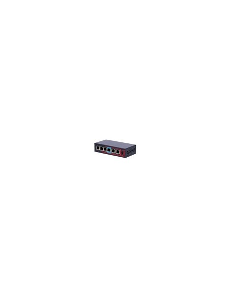 SAFIRE INDOOR HI-POE EXTENDER SWITCH - AMPLÍA ALCANCE ALIMENTACIÓN POE - 4 PUERTOS POE + 2 UPLINK RJ45 - IEEE 802.3 AF/AT/BT - P