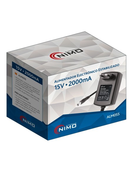 ALIMENTADOR ELECTRONICO UNIVERSAL 15VCC/2,0A ALM055