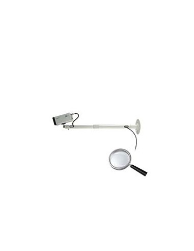 SOPORTE PARA CÁMARA - EXTENSIBLE 39.5~59.5 CM X 120 MM (DIÁMETRO) - RÓTULA ROTACIÓN 360º - SECCIÓN HUECA PASACABLES - CARGA MÁXI