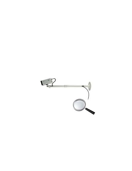 SOPORTE PARA CÁMARA - EXTENSIBLE 39.5~59.5 CM X 120 MM (DIÁMETRO) - RÓTULA ROTACIÓN 360º - SECCIÓN HUECA PASACABLES - CARGA MÁXI