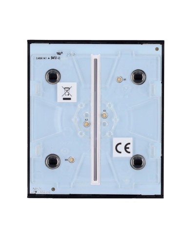 PANEL TÁCTIL PARA INTERRUPTOR DE LUZ DOBLE  - COMPATIBLE CON AJ-LIGHTCORE-2G - RETROILUMINACIÓN LED - PANEL TÁCTIL CENTRAL SIN C