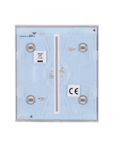 PANEL TÁCTIL PARA INTERRUPTOR DE LUZ DOBLE  - COMPATIBLE CON AJ-LIGHTCORE-2G - RETROILUMINACIÓN LED - PANEL TÁCTIL CENTRAL SIN C