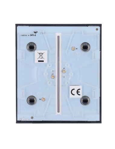 PANEL TÁCTIL PARA INTERRUPTOR DE LUZ DOBLE  - COMPATIBLE CON AJ-LIGHTCORE-2G - RETROILUMINACIÓN LED - PANEL TÁCTIL CENTRAL SIN C