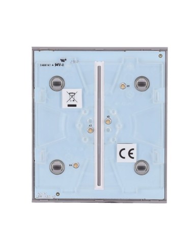 PANEL TÁCTIL PARA INTERRUPTOR DE LUZ DOBLE  - COMPATIBLE CON AJ-LIGHTCORE-2G - RETROILUMINACIÓN LED - PANEL TÁCTIL CENTRAL SIN C