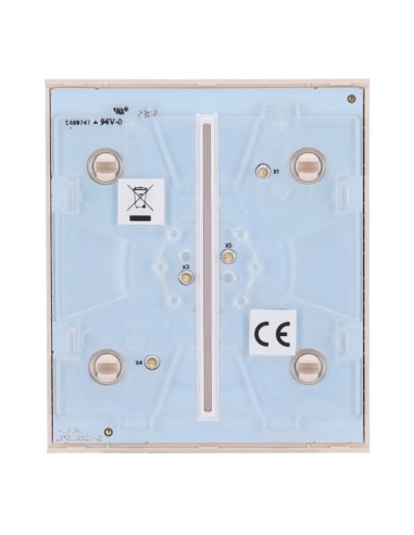 PANEL TÁCTIL PARA INTERRUPTOR DE LUZ DOBLE  - COMPATIBLE CON AJ-LIGHTCORE-2G - RETROILUMINACIÓN LED - PANEL TÁCTIL CENTRAL SIN C