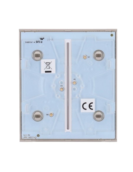 PANEL TÁCTIL PARA INTERRUPTOR DE LUZ DOBLE  - COMPATIBLE CON AJ-LIGHTCORE-2G - RETROILUMINACIÓN LED - PANEL TÁCTIL CENTRAL SIN C