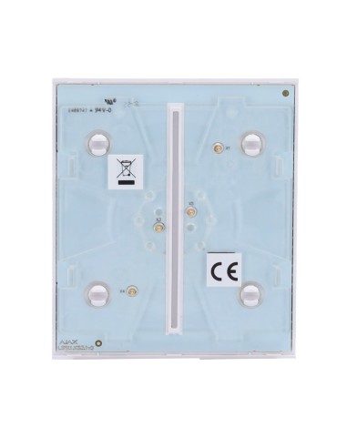 PANEL TÁCTIL PARA INTERRUPTOR DE LUZ DOBLE  - COMPATIBLE CON AJ-LIGHTCORE-2G - RETROILUMINACIÓN LED - PANEL TÁCTIL CENTRAL SIN C