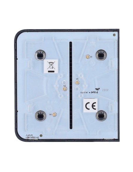 PANEL TÁCTIL PARA UN INTERRUPTOR DE LUZ - COMPATIBLE CON AJ-LIGHTCORE-1G / -2W - RETROILUMINACIÓN LED - PANEL TÁCTIL LATERAL SIN