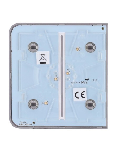 PANEL TÁCTIL PARA INTERRUPTOR DE LUZ DOBLE - COMPATIBLE CON AJ-LIGHTCORE-2G - RETROILUMINACIÓN LED - PANEL TÁCTIL LATERAL SIN CO