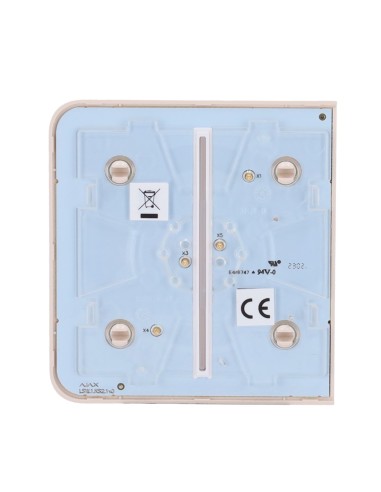 PANEL TÁCTIL PARA INTERRUPTOR DE LUZ DOBLE - COMPATIBLE CON AJ-LIGHTCORE-2G - RETROILUMINACIÓN LED - PANEL TÁCTIL LATERAL SIN CO