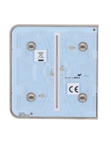 PANEL TÁCTIL PARA INTERRUPTOR DE LUZ DOBLE - COMPATIBLE CON AJ-LIGHTCORE-2G - RETROILUMINACIÓN LED - PANEL TÁCTIL LATERAL SIN CO