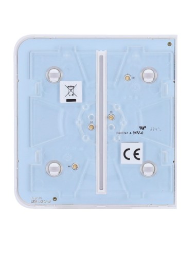 PANEL TÁCTIL PARA INTERRUPTOR DE LUZ DOBLE - COMPATIBLE CON AJ-LIGHTCORE-2G - RETROILUMINACIÓN LED - PANEL TÁCTIL LATERAL SIN CO