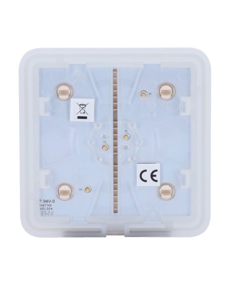 PANEL TÁCTIL PARA UN INTERRUPTOR DE LUZ - COMPATIBLE AJ-LIGHTCORE-1G / -2W - RETROILUMINACIÓN LED - PANEL TÁCTIL SIN CONTACTO -