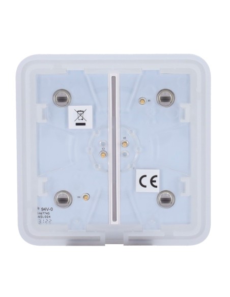 PANEL TÁCTIL PARA INTERRUPTOR DE LUZ DOBLE  - COMPATIBILIDAD CON AJ-LIGHTCORE-2G - RETROILUMINACIÓN LED - PANEL TÁCTIL SIN CONTA