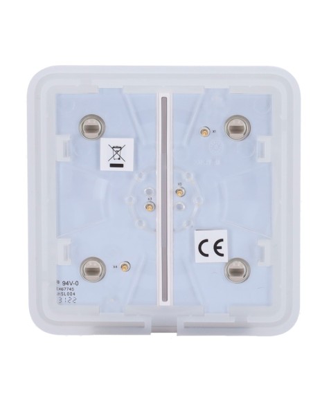 PANEL TÁCTIL PARA INTERRUPTOR DE LUZ DOBLE  - COMPATIBILIDAD CON AJ-LIGHTCORE-2G - RETROILUMINACIÓN LED - PANEL TÁCTIL SIN CONTA