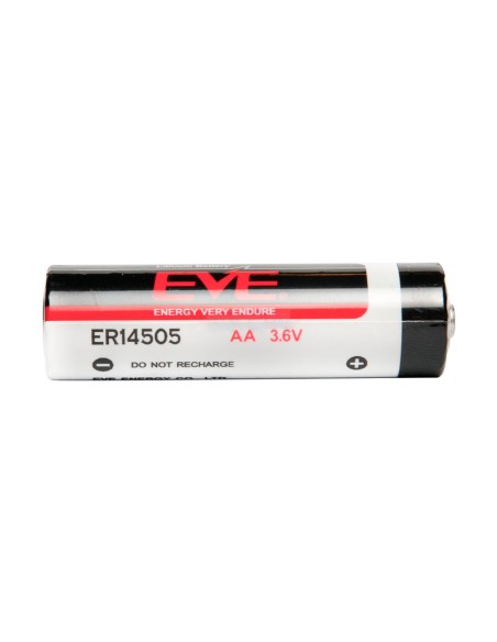 EVE - PILA AA / ER14505 - LITIO. VOLTAJE 3.6 V - PRECIO POR PILA. VENTA EN PACK DE 4 - CAPACIDAD NOMINAL 2600 MAH - COMPATIBLE C