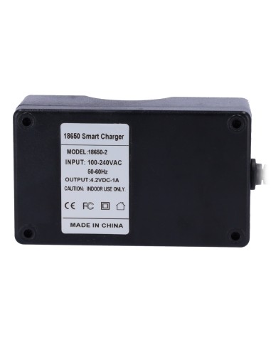 CARGADOR PARA BATERÍAS DE LITIO-ION 3.6-3.7V - 4.2V/1.0A  - DETENCIÓN AUTOMÁTICA DE CARGA - PROTECCIÓN CONTRA SOBRECARGA Y DESCA