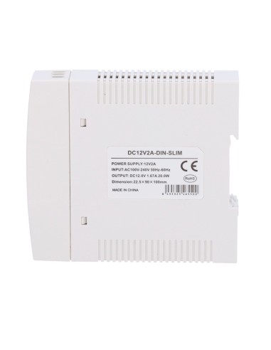 FUENTE DE ALIMENTACIÓN  - SALIDA DC 12 V 1.67 A / 20 W - VOLTAJE ENTRADA 100-240VAC 50/60HZ -  23 X 100 X 92 MM - MONTAJE EN CAR