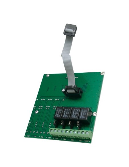 MÓDULO DE RELÉ CONVENCIONAL DMTECH - 4 SALIDAS DE RELÉ - HASTA 3A/125VAC O 3A/30VDC - ALIMENTADO DESDE LA CENTRAL - COMPATIBLE C