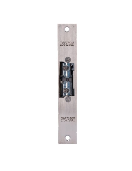 ABREPUERTAS ELÉCTRICO DORCAS - PARA PUERTA SENCILLA | PESTILLO RADIAL REGULABLE - MODO APERTURA FAIL SAFE (NC) | SEÑAL DE PUERTA