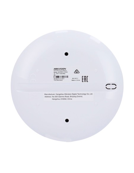 DETECTOR CABLEADO DE TECHO - ALCANCE DETECCIÓN 12 M - RESISTENCIAS FIN DE LÍNEA (EOL) SELECCIONABLES - ALIMENTACIÓN 9~ 16 VDC -