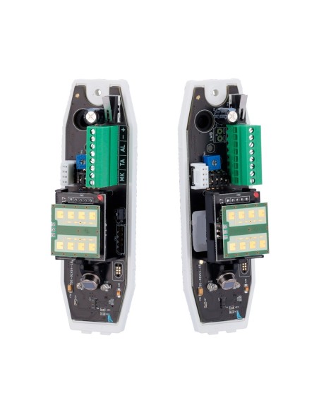 DETECTOR EXTERIOR DUEVI CABLEADO - PIR TIPO CORTINA Y MICROONDAS (24 GHZ) - ALCANCE DETECCIÓN 12 M / ANTIMASKING - ALIMENTACIÓN
