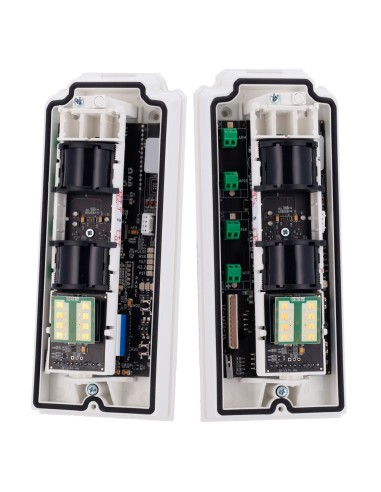 DETECTOR EXTERIOR DUEVI CABLEADO - DOBLE PIR Y MICROONDAS (24 GHZ) - DETECCIÓN 15 M / ANTIMASKING / INMUNE A MASCOTAS - ALIMENTA