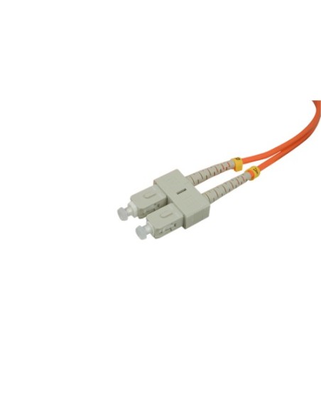 FIBER CABLE - DUPLEX - MULTIMODE - SC TO ST CONNECTOR - 5 METERS - ORANGE COLOR