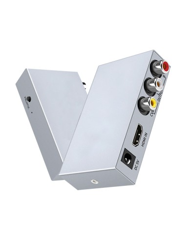 CONVERTIDOR HDMI A AV - 1 ENTRADA HDMI - 1 SALIDA AV - RESOLUCIÓN DE SALIDA PAL/NTSC - RESOLUCIÓN ENTRADA DE VÍDEO 1080P - SALID