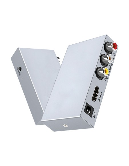 CONVERTIDOR HDMI A AV - 1 ENTRADA HDMI - 1 SALIDA AV - RESOLUCIÓN DE SALIDA PAL/NTSC - RESOLUCIÓN ENTRADA DE VÍDEO 1080P - SALID