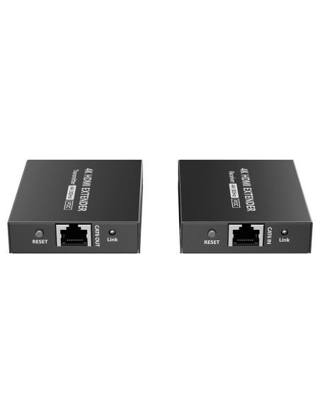 HDMI SIGNAL EXTENDER - RANGE 40 M - RESOLUTION 4K - ALLOWS 1 CONNECTIONS:1 - POC - CABLE POWER SUPPLY