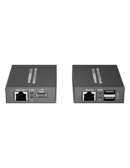 EXTENSOR KVM DE SEÑAL HDMI - ALCANCE 40 M - RESOLUCIÓN 4K - PERMITE CONEXIONES 1:1 - POC - ALIMENTACIÓN POR CABLE