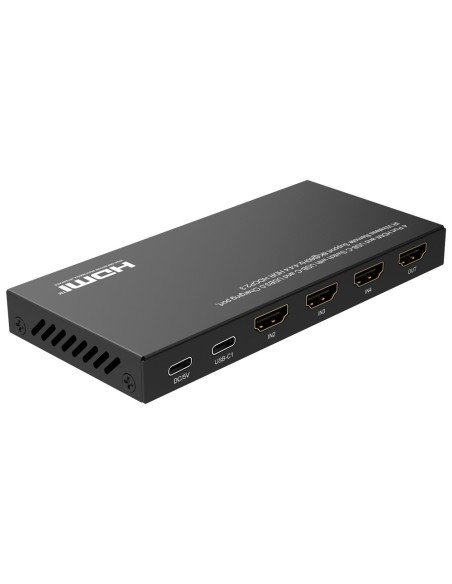 SWITCH DE SEÑAL HDMI/USB-C - PERMITE 4:1 - 3 ENTRADAS HDMI  - 1 ENTRADA USB-C - RESOLUCIÓN 8K