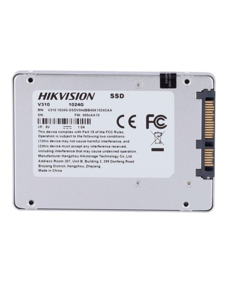 DISCO DURO HIKVISION SSD 2.5" - CAPACIDAD 1024 GB - INTERFAZ SATA III - VELOCIDAD DE ESCRITURA HASTA 520 MB/S - VIDA ÚTIL DE LAR