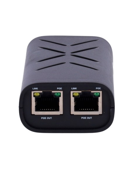 INYECTOR POE DUAL - ENTRADA RJ45 10/100/1000 MBPS - POTENCIA TOTAL 60 W - DISTANCIA MÁXIMA 100 M - POE/POE+ IEEE802.3AF/AT - EST