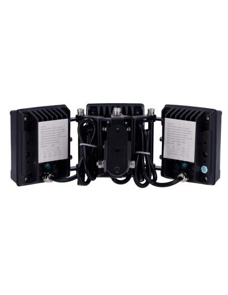 FOCO INFRARROJO DE ALCANCE 100~160M - ILUMINACIÓN POR LEDS DE 850 NM - 18 LÁMPARAS IR LED - APERTURA DEL HAZ  15°~45º - INTENSID