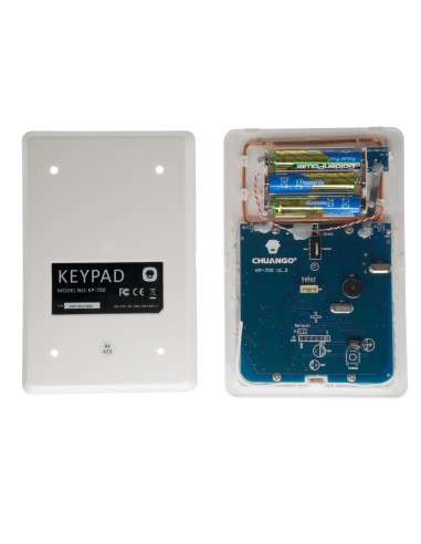 TECLADO INDEPENDIENTE - INALÁMBRICO - ANTENA INTERNA - PERMITE ARMADO/DESARMADO - COMPATIBLE CON LLAVEROS DE PROXIMIDAD - ALIMEN