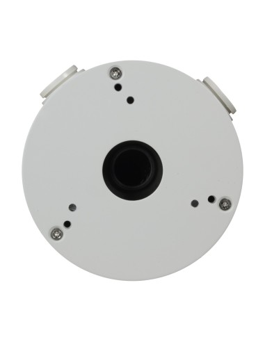 CAJA DE CONEXIONES - PARA CÁMARAS DOMOS - INSTALACIÓN EN TECHO O PARED - PASADOR DE CABLES - COLOR BLANCO - 36 (AL) X 111.6 (?)