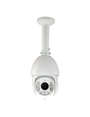 SUPPORT PLAFOND - HAUTEUR 240 MM - ADAPTÉ POUR UNE UTILISATION EXTÉRIEURE - COULEUR BLANCHE - COMPATIBLE AVEC XSECURITY - PASSA