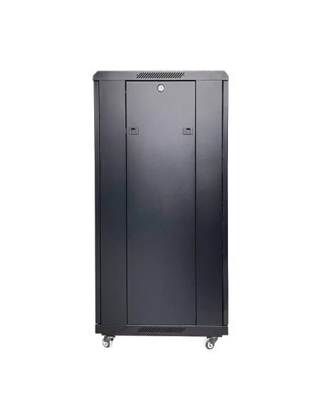 ARMARIO RACK PARA SUELO - HASTA 27U RACK DE 19&QUOT;(600*600) - HASTA 800 KG DE CARGA - CON VENTILACIÓN Y PASACABLES - 2 VENTILA