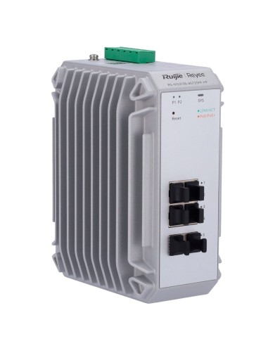 REYEE SWITCH INDUSTRIAL POE CLOUD CAPA 2 - 4 PUERTOS POE+ GIGABIT + 2 PUERTOS SFP GIGABIT - 30W POR PUERTO 802.3AF/AT / MÁXIMO 1