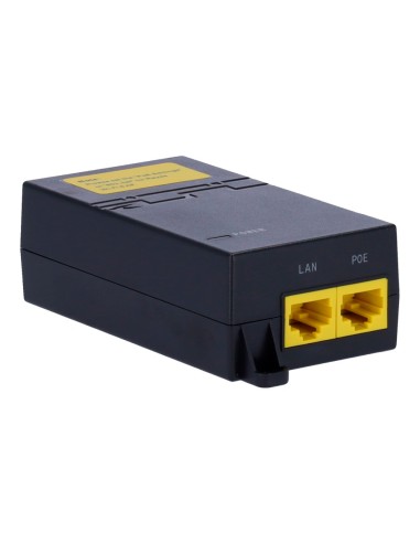 RUIJIE - INYECTOR POE PASIVO  - PUERTOS RJ45 10/100/1000 MBPS - POTENCIA  HASTA 30W A 52V - DISTANCIA MÁXIMA 100 M - DISEÑO COMP
