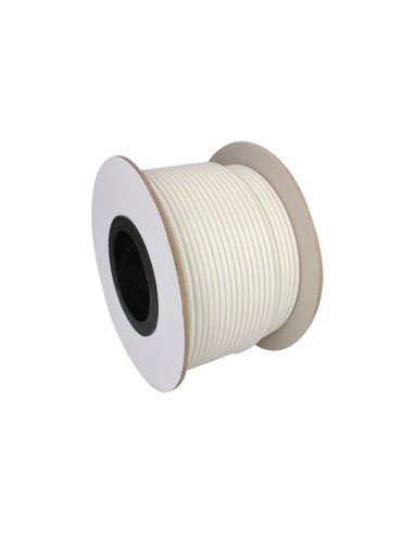 CABLE COMBINADO - RG59 + ALIMENTACIÓN - ROLLO DE 100 METROS - CUBIERTA COLOR BLANCO - DIÁMETRO EXTERIOR 9.0 MM - BAJAS PÉRDIDAS