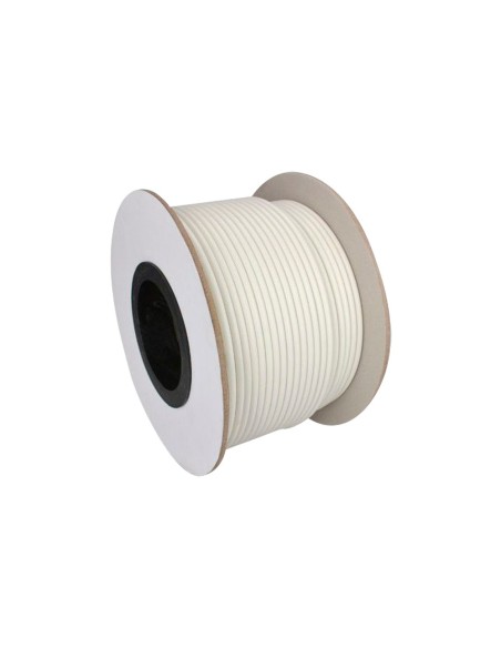 CABLE COMBINADO - RG59 + ALIMENTACIÓN - ROLLO DE 100 METROS - CUBIERTA COLOR BLANCO - DIÁMETRO EXTERIOR 9.0 MM - BAJAS PÉRDIDAS