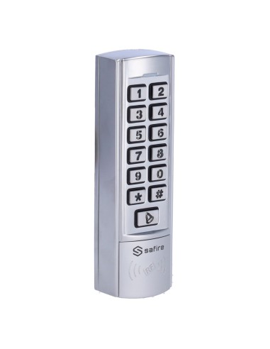 CONTROL DE ACCESO AUTÓNOMO - ACCESO POR TARJETA EM Y PIN - SALIDA DE RELÉ, PULSADOR Y TIMBRE - WIEGAND 26 | DISEÑO COMPACTO - CO